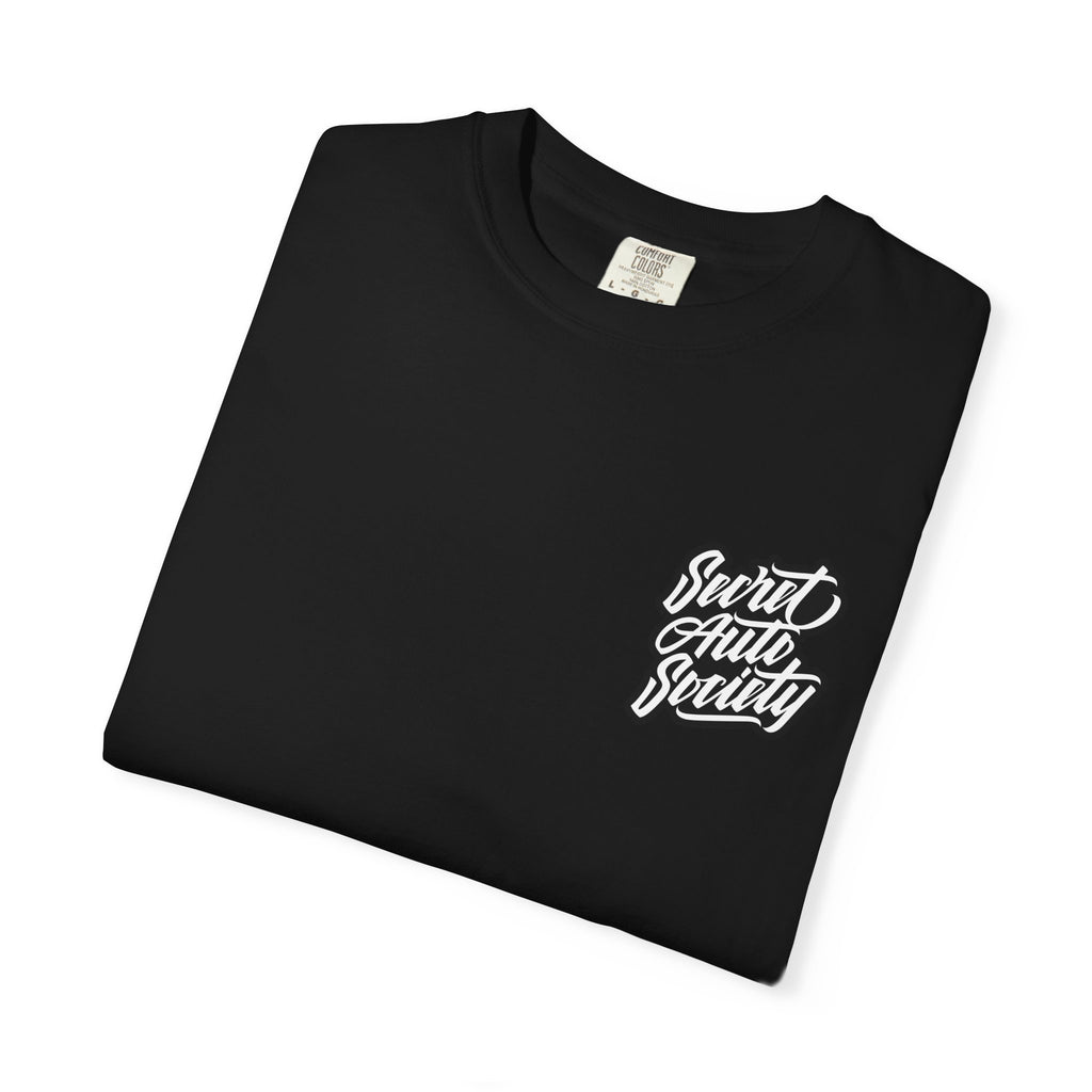 Secret Auto Society Graphic Tee – Car Enthusiast Streetwear | Casual T-Shirt