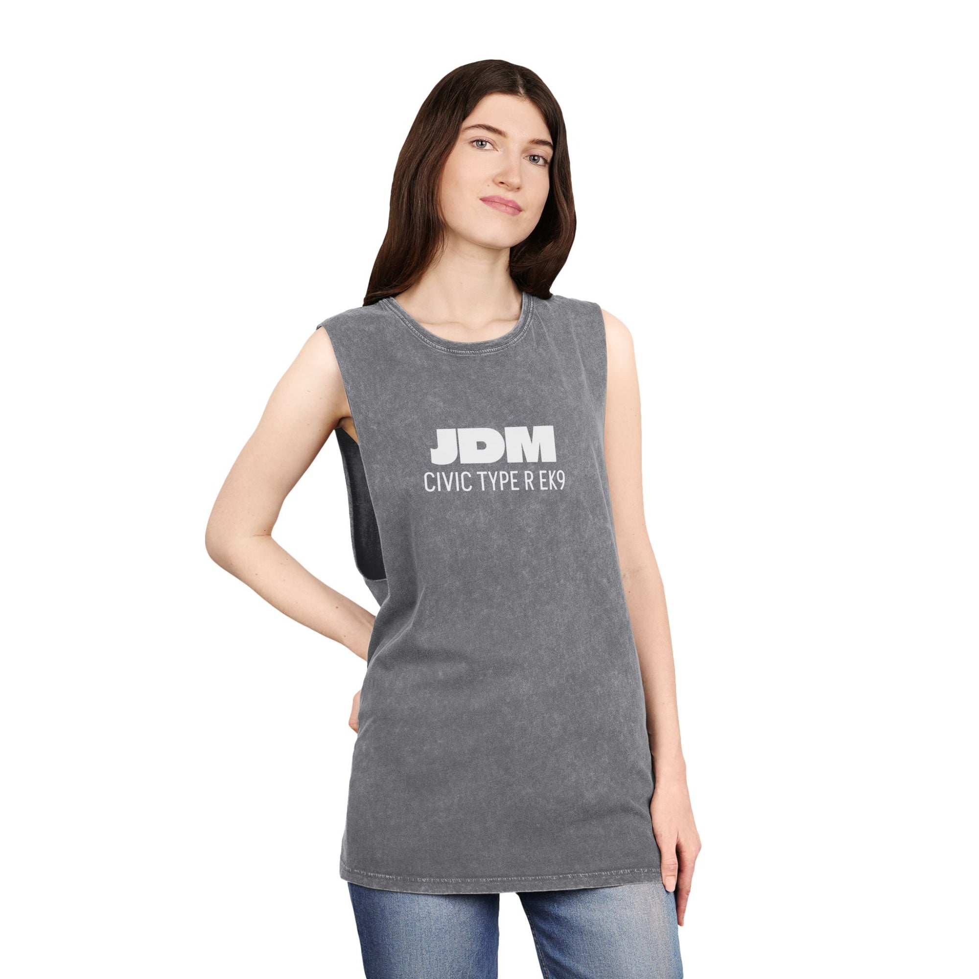 JDM Stonewash Tank Top, Car Enthusiast Shirt, Casual Wear, Gift for Him Streetwear