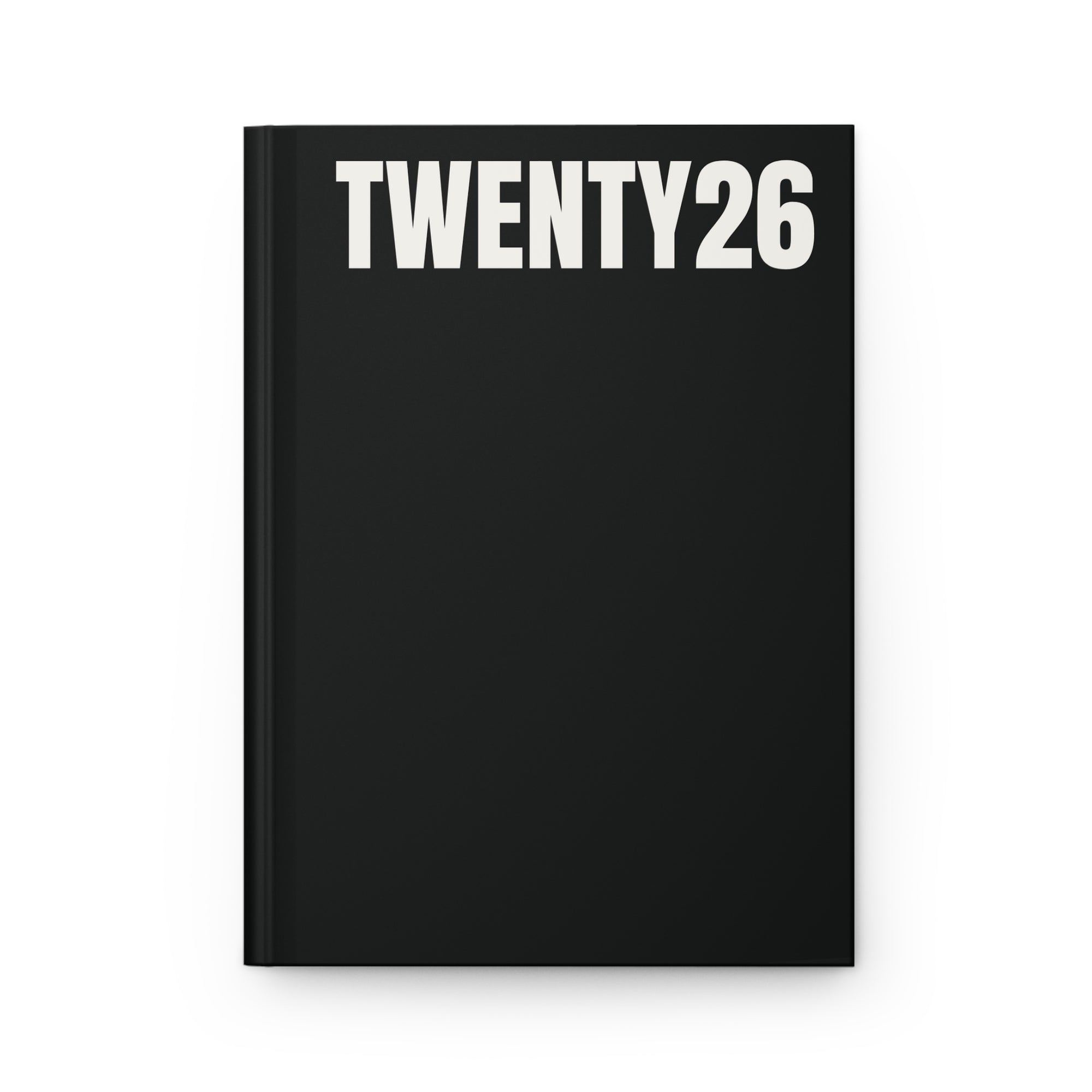 TWENTY26 Hardcover Journal — Minimal Matte Black Notebook