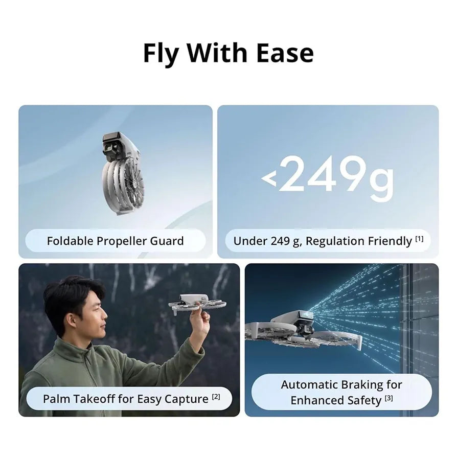 DJI Flip With RC 2 Screen Remote Controller, Follow Me Drone With 4K UHD Camera for Adults, Under 249 g, 3-Axis Gimbal Stabilization, 44000ft/13km Video Transmission, Palm Takeoff, 31-Min Flight Time