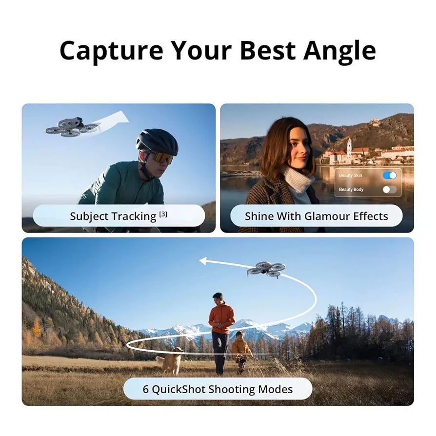 DJI Flip With RC 2 Screen Remote Controller, Follow Me Drone With 4K UHD Camera for Adults, Under 249 g, 3-Axis Gimbal Stabilization, 44000ft/13km Video Transmission, Palm Takeoff, 31-Min Flight Time