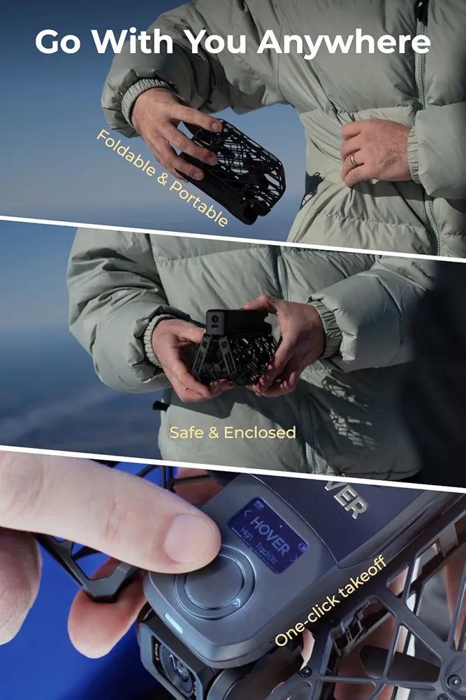 X1 PROMAX 8K Action Flying Camera, Foldable Drone with Camera with 42 KM/H Follow Speed, 10+ Fully Automatic Flight Modes, Fly Anywhere with OmniTerrain, SmoothCapture 2.0