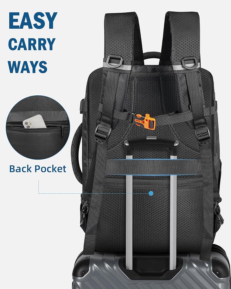 Avata 2 Case, Expandable Carry On Bag for DJI Goggles 3, RC Motion 3, Large Capacity Avata 2 Backpack Fits 17.3 Inch Laptop and DJI Fly More Combo, Travel Drone Carrying Case for Accessories