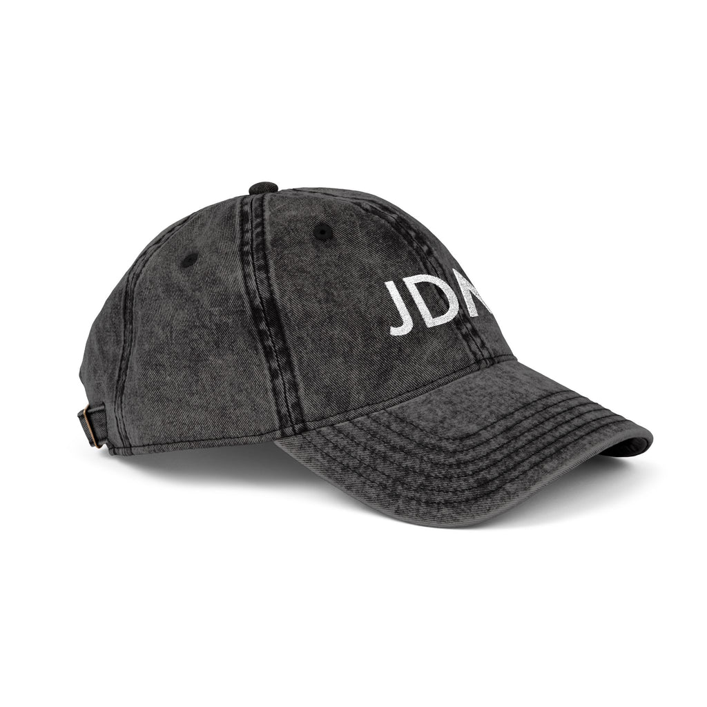 JDM Embroidered Vintage Baseball Cap — Distressed Red Car Culture Hat