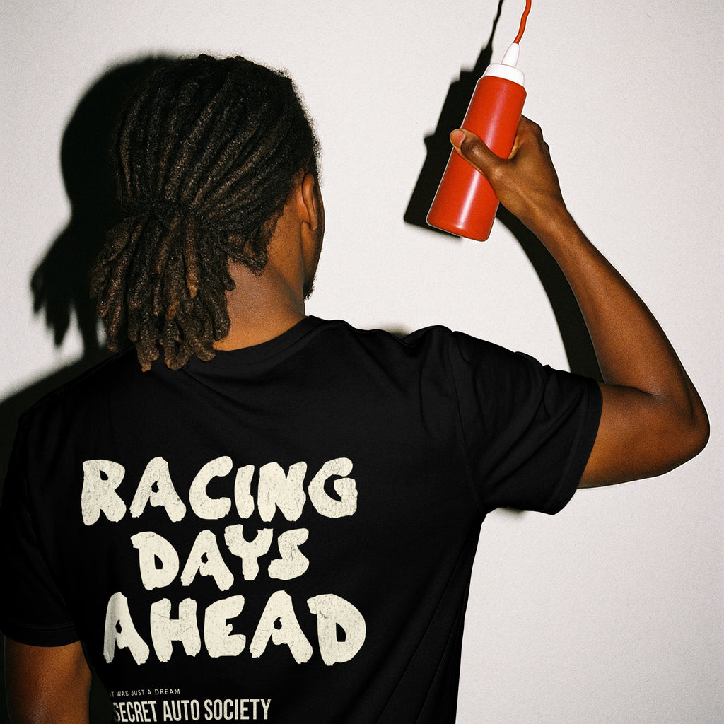 Racing Days Ahead Black Tshirt
